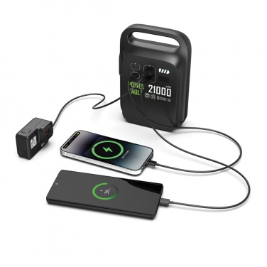 Logo trade promotional gifts image of: Power Vault RCS rplastic 21000 mAh portable power station