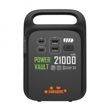 Logo trade corporate gifts image of: Power Vault RCS rplastic 21000 mAh portable power station