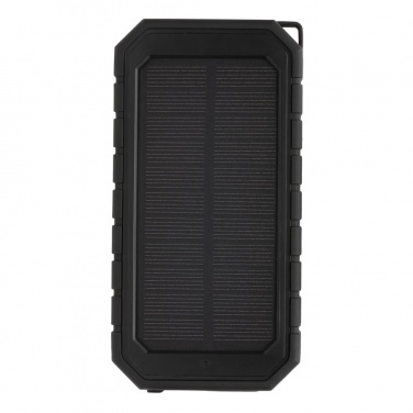 Logo trade advertising products picture of: RCS recycled plastic Solar powerbank with 10W Wireless