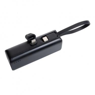 Logo trade promotional gifts image of: Powerlink RCS rplastic 3000 mAh powerbank iOS connector