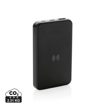 Logotrade advertising product image of: RCS recycled plastic 5.000 mAh 5W wireless powerbank