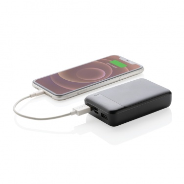 Logo trade corporate gifts image of: RCS standard recycled plastic 10.000 mAh powerbank