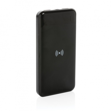 Logo trade promotional gift photo of: RCS standard recycled plastic wireless powerbank