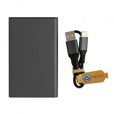 Logotrade promotional item picture of: Terra RCS recycled aluminium powerbank 5.000 mAh