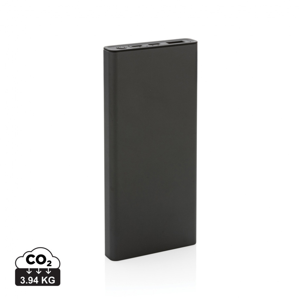 Logotrade promotional items photo of: Terra RCS recycled 18W aluminium powerbank 10.000 mAh