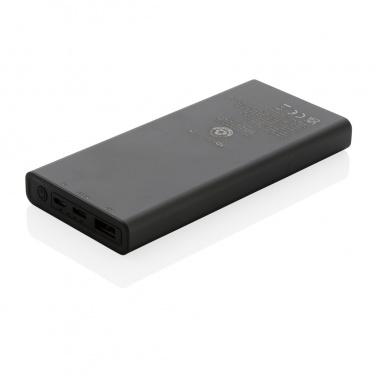 Logotrade promotional gift image of: Terra RCS recycled 18W aluminium powerbank 10.000 mAh