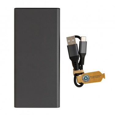 Logo trade promotional products image of: Terra RCS recycled 18W aluminium powerbank 10.000 mAh