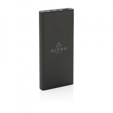 Logo trade promotional item photo of: Terra RCS recycled 18W aluminium powerbank 10.000 mAh