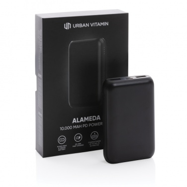 Logo trade promotional products image of: Urban Vitamin Alameda 10.000 mAh 18W PD powerbank