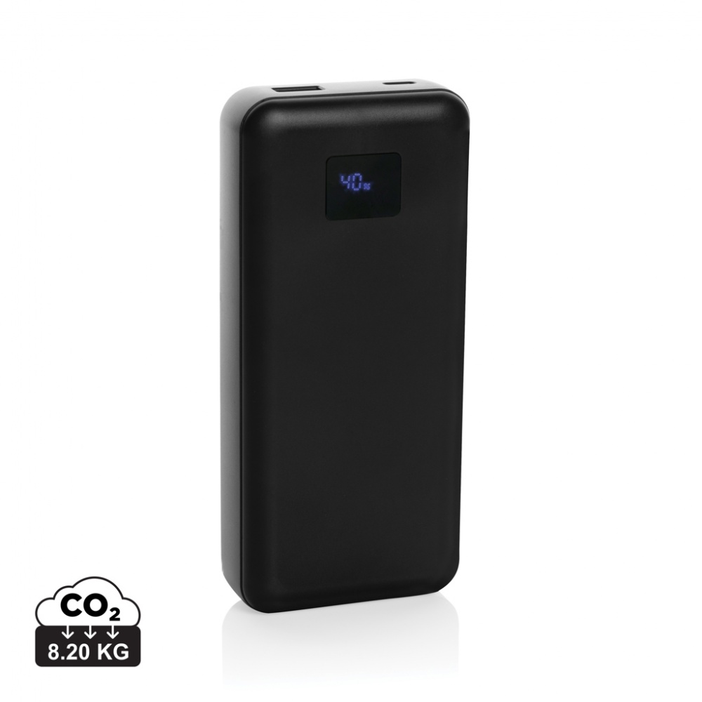 Logo trade promotional gift photo of: Gridley RCS rplastic 20000 65W laptop powerbank