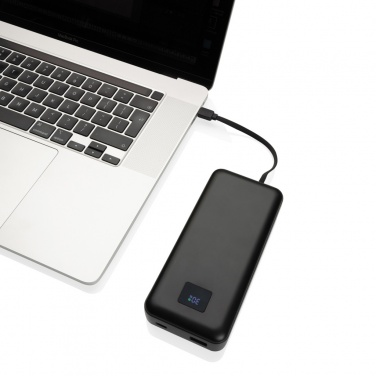 Logo trade corporate gift photo of: Gridley RCS rplastic 20000 65W laptop powerbank