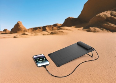 Logo trade corporate gift photo of: Solarpulse rplastic portable solar panel 5W