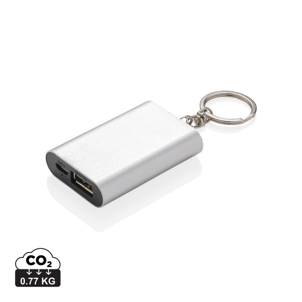 Logo trade promotional merchandise picture of: 1.000 mAh keychain powerbank