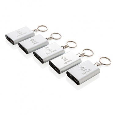 Logo trade promotional gifts image of: 1.000 mAh keychain powerbank