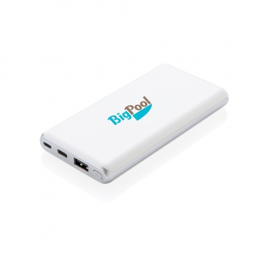 Logo trade promotional item photo of: Ultra fast 10.000 mAh powerbank with PD