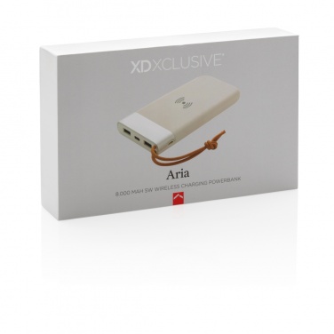 Logotrade advertising product image of: Aria 8.000 mAh 5W wireless charging powerbank