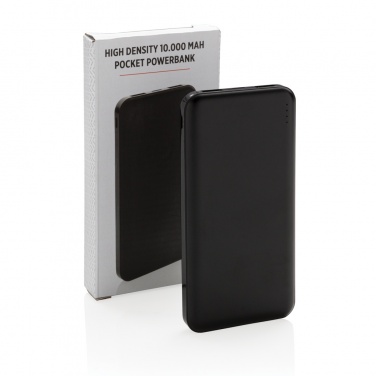 Logo trade promotional merchandise photo of: High Density 10.000 mAh Pocket Powerbank