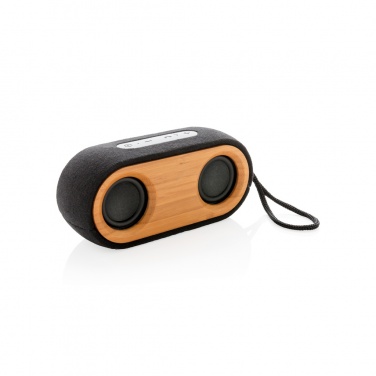 Logo trade promotional items picture of: Bamboo X double speaker