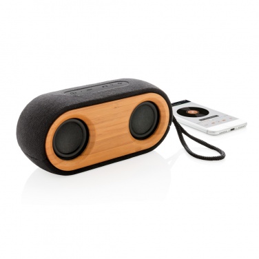 Logotrade promotional product picture of: Bamboo X double speaker