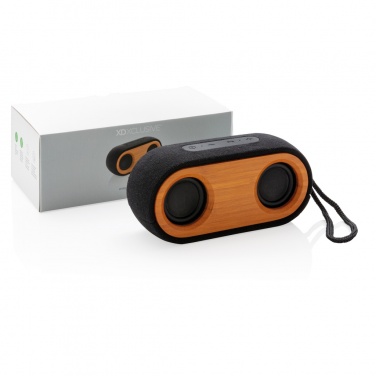 Logotrade business gift image of: Bamboo X double speaker