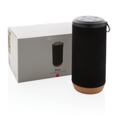 Logotrade corporate gift image of: Baia 10W wireless speaker, cork