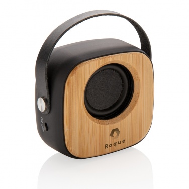 Logo trade advertising products picture of: Bamboo 3W Wireless Fashion Speaker