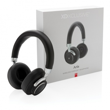 Logo trade promotional giveaways image of: Aria Wireless Comfort Headphones