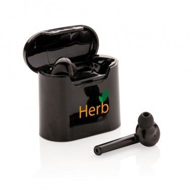 Logotrade promotional item picture of: Liberty wireless earbuds in charging case