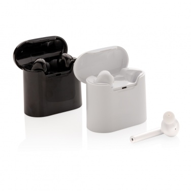 Logo trade promotional merchandise photo of: Liberty wireless earbuds in charging case