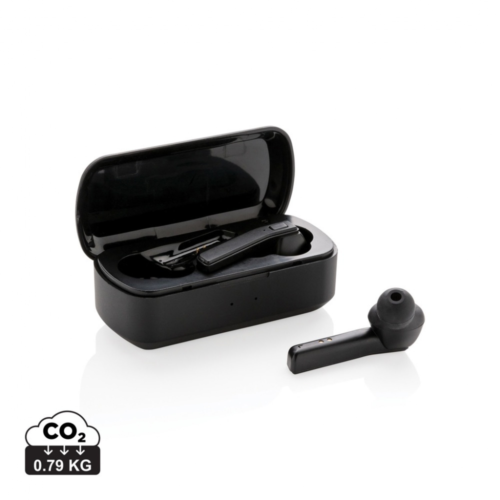 Logo trade promotional giveaways picture of: Free Flow TWS earbuds in charging case