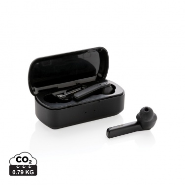 Logo trade promotional gift photo of: Free Flow TWS earbuds in charging case