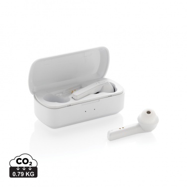 Logo trade promotional gifts picture of: Free Flow TWS earbuds in charging case