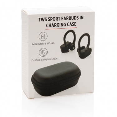 Logotrade promotional products photo of: TWS sport earbuds in charging case