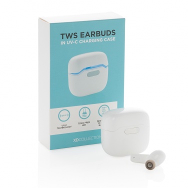 Logotrade promotional merchandise photo of: TWS earbuds in UV-C sterilising charging case