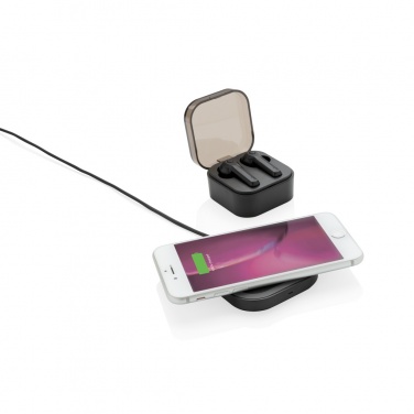 Logo trade promotional products picture of: TWS earbuds in wireless charging case