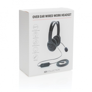 Logotrade promotional gifts photo of: Over ear wired work headset