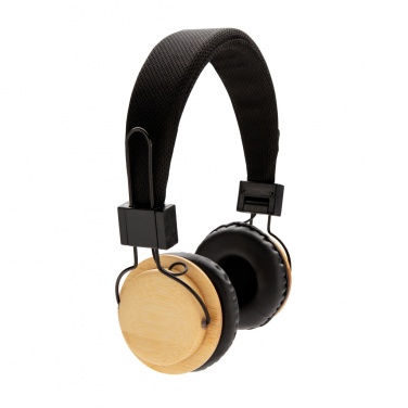 Logotrade corporate gift image of: Bamboo wireless headphone