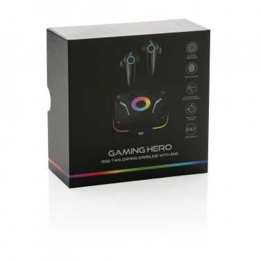 Logotrade promotional giveaway image of: RGB gaming earbuds with ENC