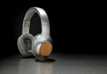 Logo trade advertising products picture of: Dakota Bamboo wireless headphone