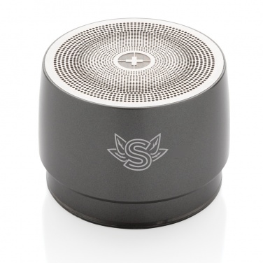 Logo trade promotional giveaway photo of: Swiss peak 5W wireless bass speaker