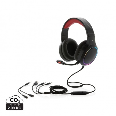 Logo trade promotional items image of: RGB gaming headset