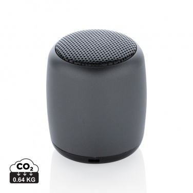 Logo trade promotional merchandise photo of: Mini aluminium wireless speaker