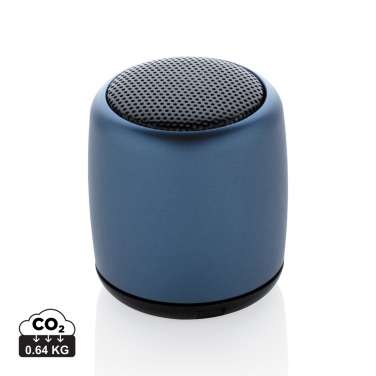 Logo trade promotional products image of: Mini aluminium wireless speaker