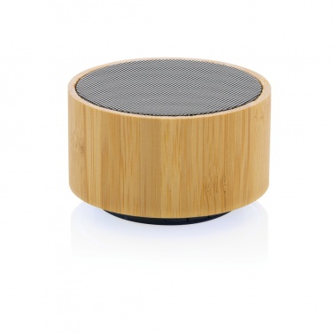 Logo trade promotional gifts picture of: RCS recycled plastic and bamboo 3W wireless speaker