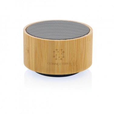 Logotrade promotional item picture of: RCS recycled plastic and bamboo 3W wireless speaker