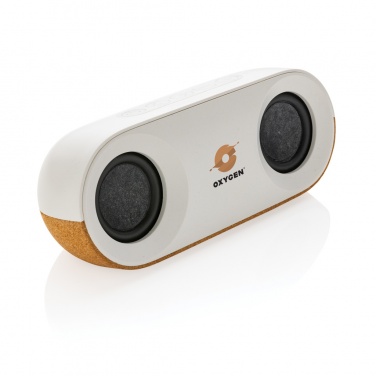 Logotrade business gift image of: Oregon RCS recycled plastic and cork 10W speaker