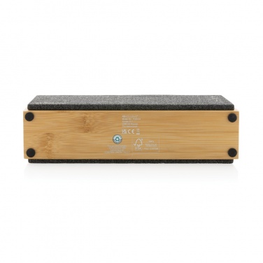 Logo trade promotional giveaway photo of: Wynn 10W bamboo wireless speaker