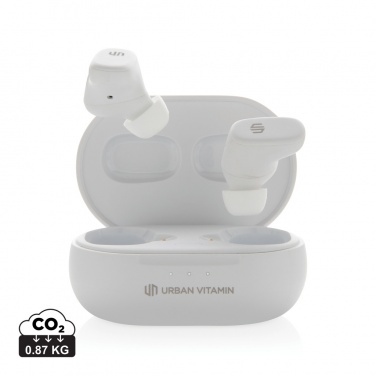 Logo trade promotional giveaway photo of: Urban Vitamin Gilroy hybrid ANC and ENC earbuds