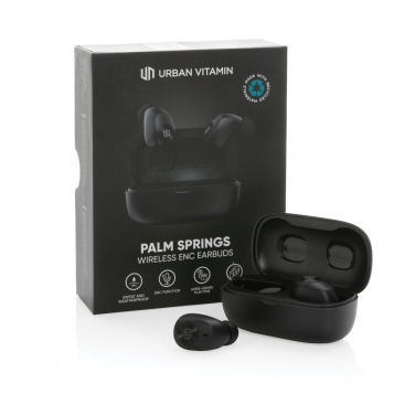 Logotrade corporate gift picture of: Urban Vitamin Palm Springs RCS rplastic ENC earbuds