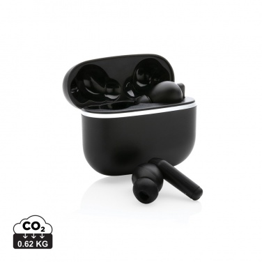 Logotrade promotional giveaway image of: RCS recycled plastic Swiss Peak TWS earbuds 2.0